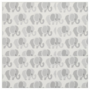 Tissu Motif gris magnifique d'éléphant