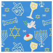 Tissu Motif Hanoukka (Fermer)