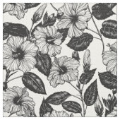 Tissu Motif Hibiscus (Détail)