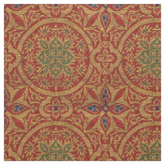 Tissu Motif hispano-mauresque médiéval (Échantillon)