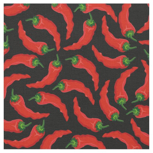 Tissu Motif Hot Chili Peppers (Fermer)