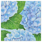 Tissu Motif hydrangée bleu (Fermer)