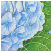 Tissu Motif hydrangée bleu (Fermer)