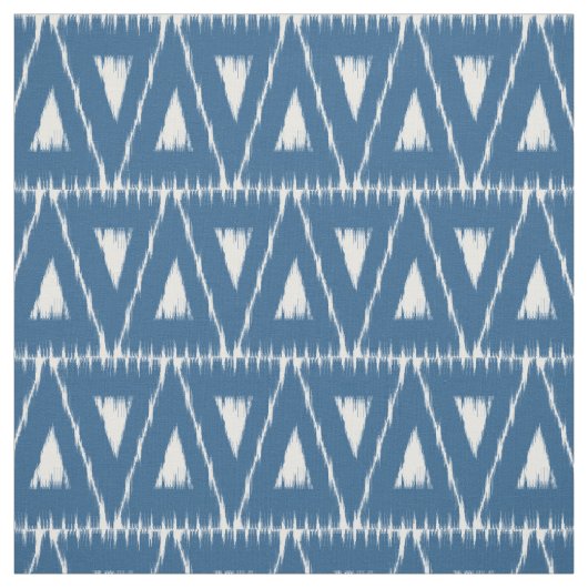 Tissu motif Ikat bleu (Échantillon)