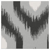 Tissu Motif Ikat Chic Rose noir (Fermer)