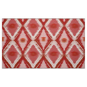 Tissu Motif ikat rouge blanc. (Fat Quarter)