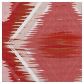 Tissu Motif ikat rouge blanc. (Fermer)