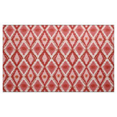 Tissu Motif ikat rouge blanc. (Yard)