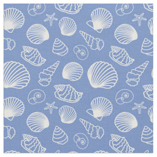Tissu Motif impertinent de coquillage