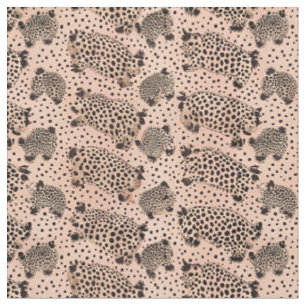 Tissu Motif Imprimé Léopard Rose – Animal Chic