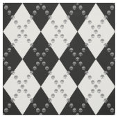 Tissu Motif Jacquard crâne (Échantillon)