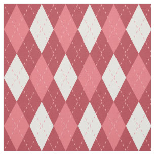 Tissu Motif Jacquard rose et blanc