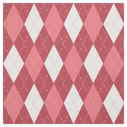 Tissu Motif Jacquard rose et blanc (Échantillon)