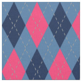 Tissu Motif Jacquard rose et bleu (Fermer)