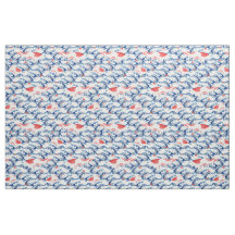 motif japonais vintage - Poisson koi