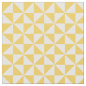 Tissu Motif Jaune Blanc Moderne Triangles (Fermer)