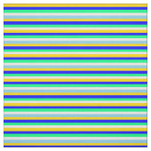 Tissu Motif jaune, bleu, vert, blanc et bleu ciel (Échantillon)