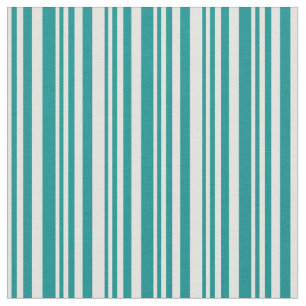 Tissu Motif jaune clair et cyan foncé rayé/bordé
