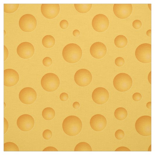 Tissu Motif jaune de fromage (Échantillon)