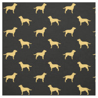 Motif jaune de silhouettes de labrador retriever
