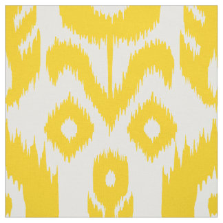 Tissu Motif jaune d'Ikat