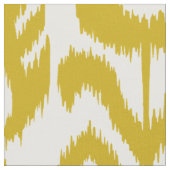 Tissu Motif jaune d'Ikat de moutarde (Fermer)