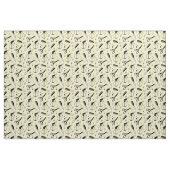 Tissu Motif jaune d'outil de coiffeur (Fat Quarter)