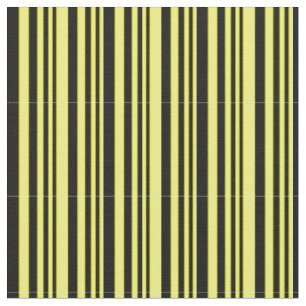 Tissu Motif jaune et noir des rayures