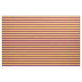 Tissu Motif jaune, violet et beige rayé/lin (Yard)
