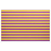 Tissu Motif jaune, violet et beige rayé/lin (Fat Quarter)