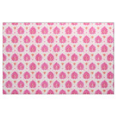 Tissu motif kat chic rose poupée et doré (Fat Quarter)