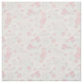 Tissu motif kawaii avec doodle (Échantillon)