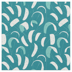 Tissu Motif kitesurf Cool bleu blanc