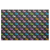 Tissu Motif lapins squelette (Fat Quarter)