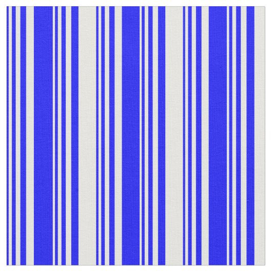 Tissu Motif Lignes bleues et blanches (Fermer)