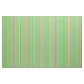 Tissu Motif Lime Vert et rose clair rayures (Yard)