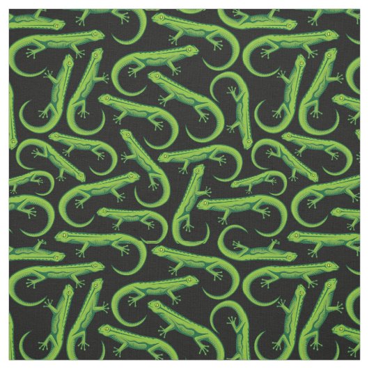 Tissu Motif Lizard vert (Échantillon)