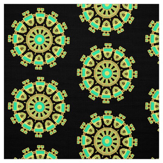 Tissu Motif Mandala 110714(01) (Échantillon)
