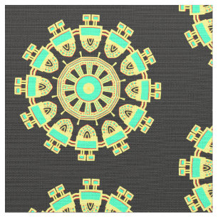 Tissu Motif Mandala 110714(01)