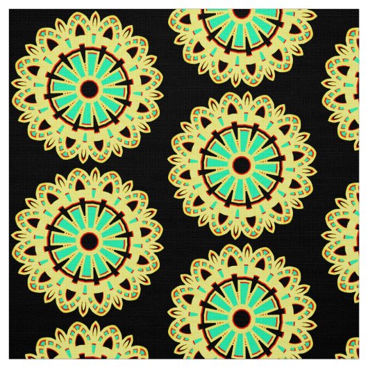 Tissu Motif Mandala 110714(010) (Échantillon)