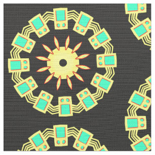 Tissu Motif Mandala 110714(03)