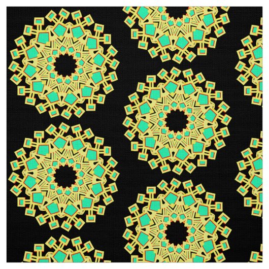 Tissu Motif Mandala 110714(06) (Échantillon)