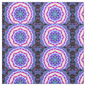 Tissu motif mandala bleu rose (Échantillon)