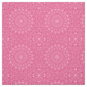 Tissu Motif Mandala Rose Clair et Blanc (Échantillon)