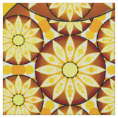 Tissu Motif Mandala, tons marron et or (Détail)