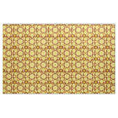 Tissu Motif Mandala, tons marron et or (Yard)