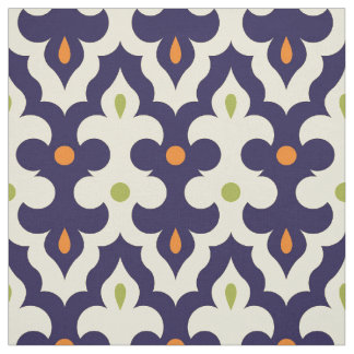 Tissu Motif marocain d'arabesque de Paisley de damassé