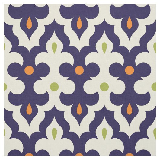 Tissu Motif marocain d'arabesque de Paisley de damassé (Échantillon)