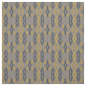Tissu Motif marocain Ikat Blue Yellow Grey (Échantillon)