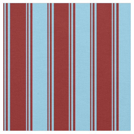 Tissu Motif Maroon & Sky Blue Lines (Fermer)